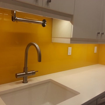 Custom color Kitchen backsplash for a private residence