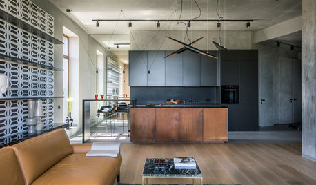 Houzz Tour: Industrial Style Gets Cozy in a Russian Apartment