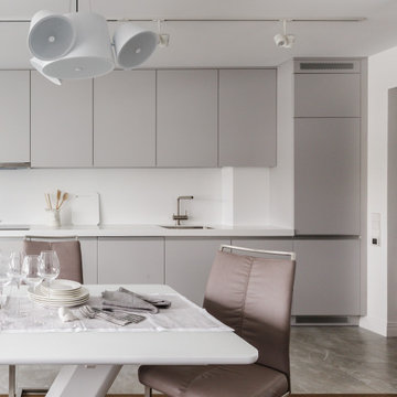 Квартира в современном стиле. #burddesign_white_apartment