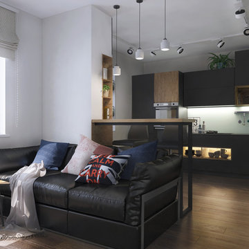 Минималистичный дизайн интерьера квартиры в современном стиле