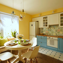 Kitchen with Yellow Walls