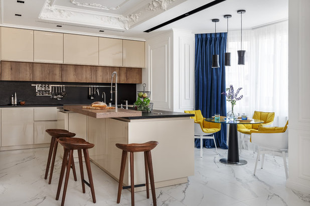 Transitional Kitchen by o2designmoscow