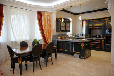 Photo of a traditional kitchen in Saint Petersburg.
