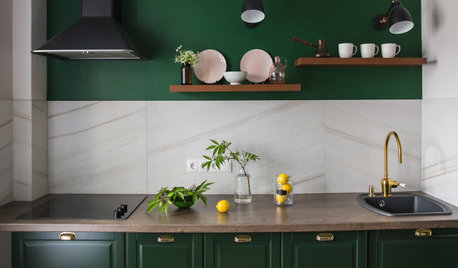 Фотоохота: Кухни с зелеными фасадами — 20 идей