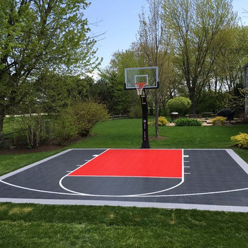 26'x26' SnapSports® Backyard Basketball Court - Residential Outdoor Sport Area