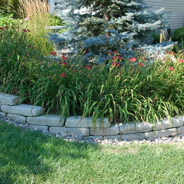 3.5" Drystack Limestone Retaining Wall