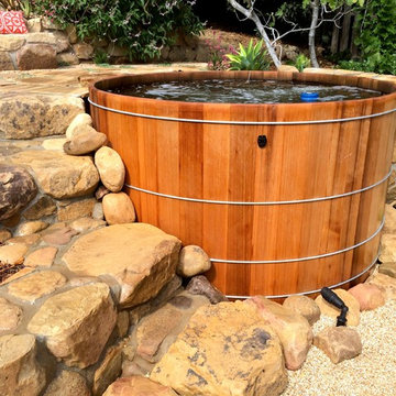 3 . Wooden Hot Tub Installations