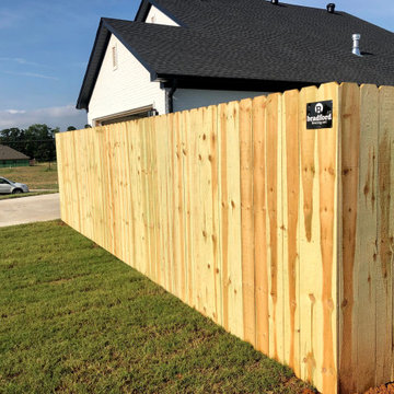 6' tall Pine Privacy Fence