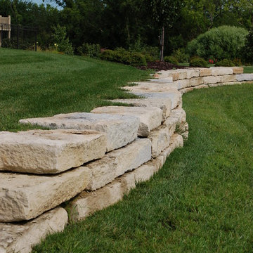9" Limestone Retaining Wall