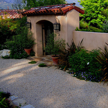 A Charming Courtyard Entrance Structure for a Hacienda Home