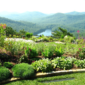 A Garden Border - on a Mountainside