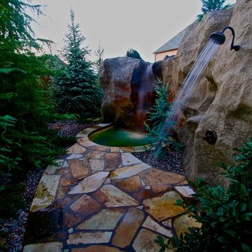 A Rustic Mine-Themed Pool & Grotto in Oklahoma