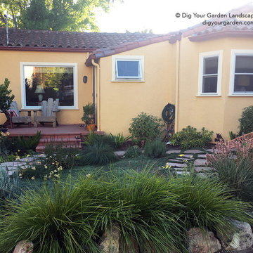 A Vibrant Updated Landscape For A Spanish-Style Bungalow in San Anselmo, CA