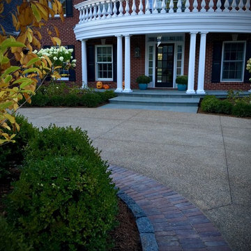 After - Front Entrance & Circular Driveway