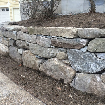 Aged Granite Retaining Wall