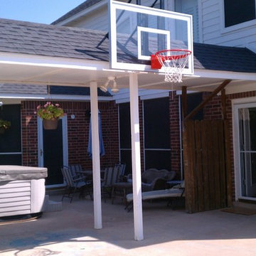 Alan S's Roof King Platinum Basketball System on a 24x18 in Ft Worth, TX
