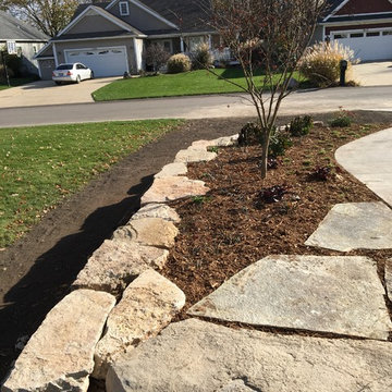Anderson Outcropping Walls with Mixed Gardens