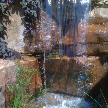 Antique Car Pondless Waterfall, Pondless Waterfalls in Edmond Oklahoma