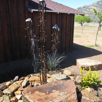 Arizona Cactus Water Feature Landscape Installations