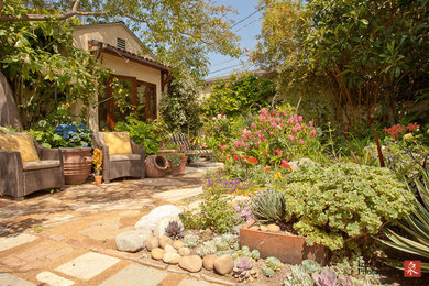 This is an example of a mediterranean garden in Los Angeles.