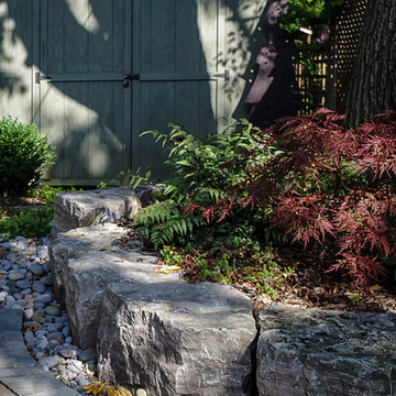 Armour Stone as a backyard design element