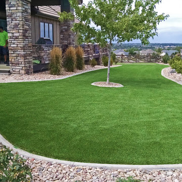 Artificial Grass Lawn with a Putting Green