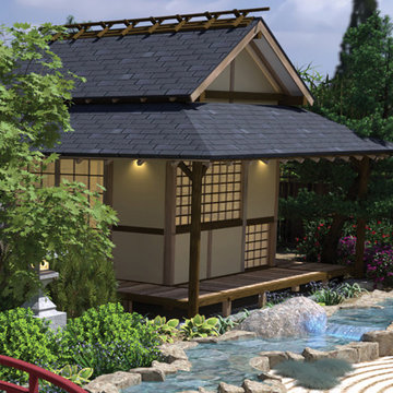 Asian Garden with Koi Pond