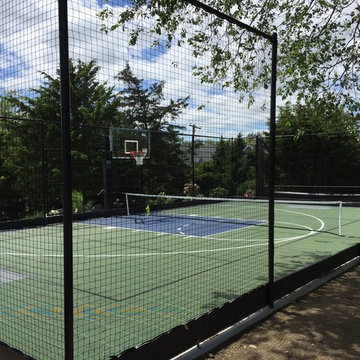 Backyard Basketball and Tennis Courts in Gloucester