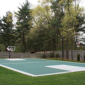 Backyard Basketball Court in Canton