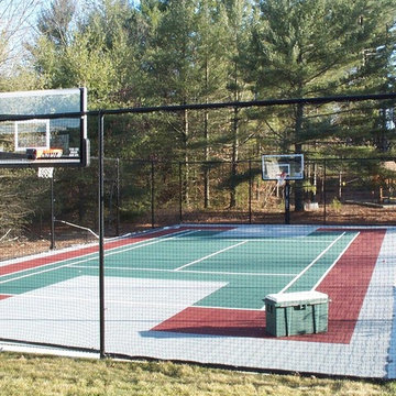 Backyard Basketball Court in Carlisle