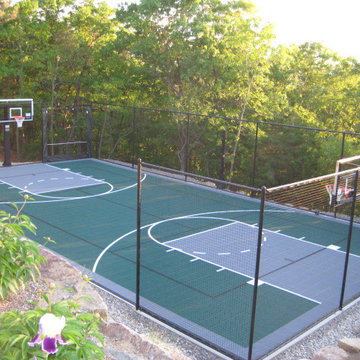 Backyard Basketball Court in Gloucester