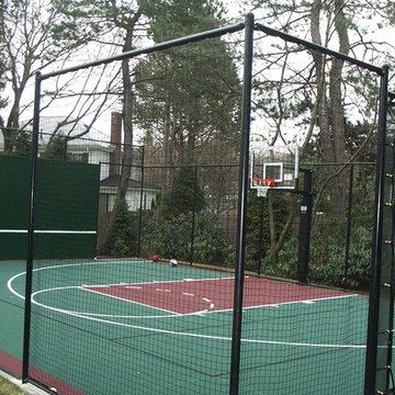 Backyard Basketball Courts in Chestnut Hill