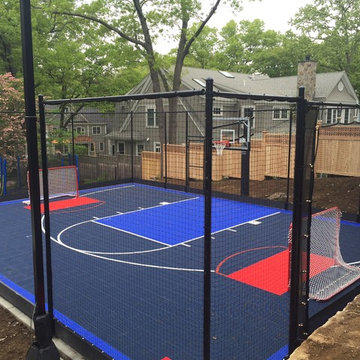 Backyard Basketball Courts in Wellesley