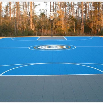 Backyard basketball courts