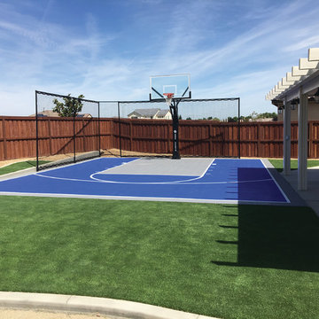 Backyard Basketball with Containment netting