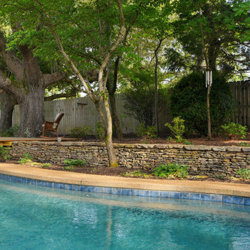 Backyard Deck and Pool Landscaping
