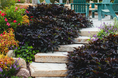 オマハにあるトラディショナルスタイルのおしゃれな庭の写真