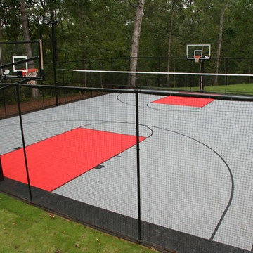 Backyard game court for all sport