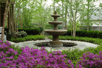 Photo of a traditional shade backyard garden path in Louisville for spring.