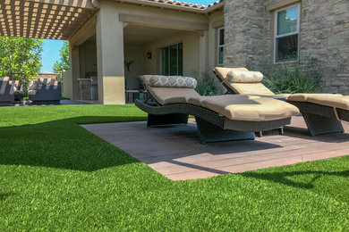 This is an example of a backyard landscaping in Orange County.