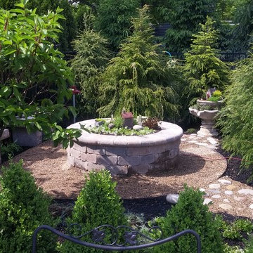 Backyard mini garden