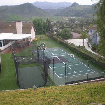 Backyard Multi-Sport Court &  Batting Cage