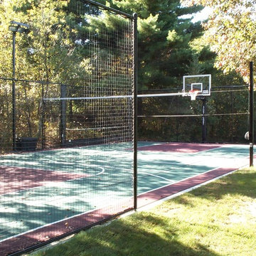 Backyard Mutli-sport Basketball Courts in Foxboro