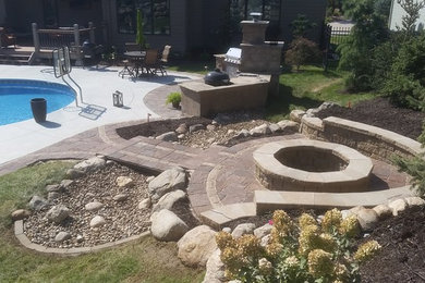 This is an example of a contemporary landscaping in Omaha.