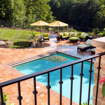 Backyard Patio & Pool Renovation, Bar, Fire & Water Features