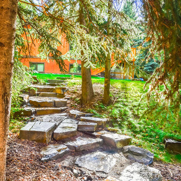 Backyard Stone Staircase