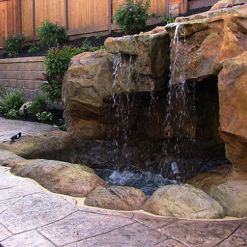 Backyard Water Features NH, Waterfalls NH, Grottoes NH. Outdoor Living Systems -