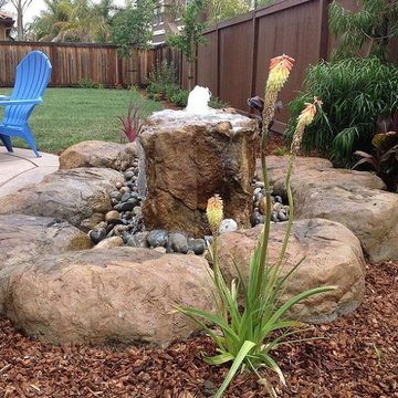 Backyard Water Features NH, Waterfalls NH, Grottoes NH. Outdoor Living Systems -