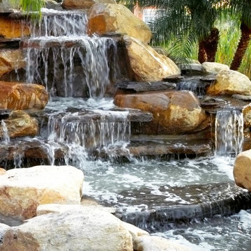 Backyard Waterfall and pond