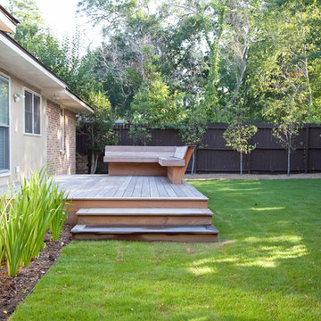 backyard with deck